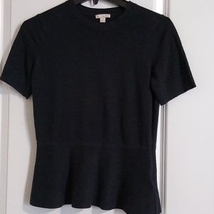 Gap short sleeve sweater with peplum